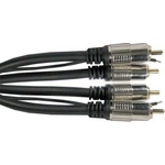 2xCinch-2xCinch 1m,kabel 6mm,stnn Cu+Al