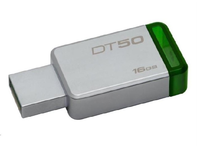 Kingston flashdisk 16GB Kingston USB 3.0 DT50 kovov zelen