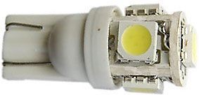 iarovka LED 5x W2,1x9,5D-T10 12V/1W biela