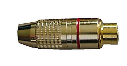 CINCH zd��ka kovov� zlacen�,kabel 4-5mm,�erven� pr