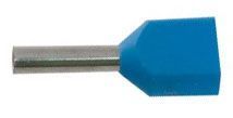 Dutinka pro dva kabely 0,75mm2 modr� (TE0,75-8)