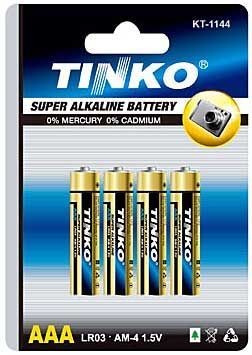 Baterie TINKO AAA(R03) alkalick�-blistr