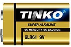 Baterie TINKO 9V(6F22) alkalick�-blistr