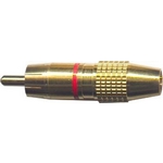 CINCH konektor kov.zlac.pro kabel 5-6mm,èervený pr