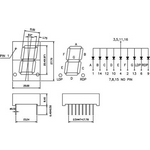 JS1-8011BUR zobrazova .8. erven 20mm,spol.anoda