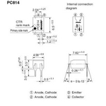 PC814 optoèlen 5kV TKR 20-300% DIP4 (AC input)