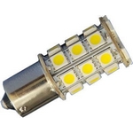 Žárovka LED-27x SMD5050 Ba15S 12V bílá