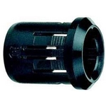 Objímka LED 8mm 1 dílná èerný plast       RTF-8080