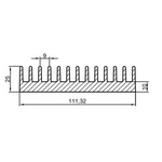 Chladi Al ZH0610 110x25x70mm